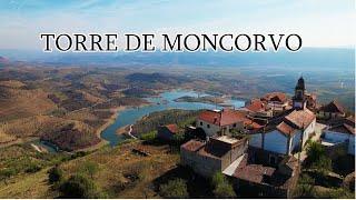 Torre de Moncorvo Aerial View / Vila de Torre de Moncorvo Portugal 4k