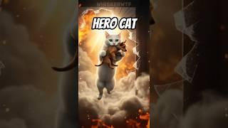 Can the Heroic White Cat Rescue the Dog Trapped in the Fire?