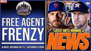 Mets Free Agent FRENZY | Latest Mets News & Rumors | Updates on Alonso, Bregman, Santander & More