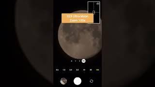 S23 Ultra Moon Zoom 100x  #s23ultra #moon #zoom #100xzoom