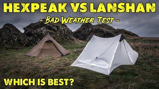 Luxe Hexpeak V4A vs 3F UL Gear LANSHAN 2 - Which tent is better for Camping in Heavy Winds and Rain?