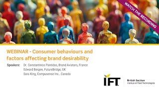 Consumer Behaviours and Factors Affecting Brand Desirability - Webinar recording