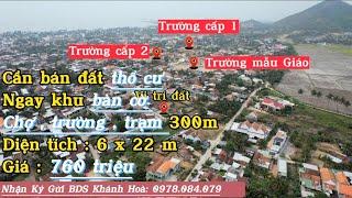 (Đã bán)đất thổ cư khu bàn cờ giá rẻ . Chợ , trường , trạm , ubnd bán kính 300 m . Diện tích : 6x22m