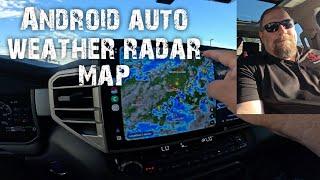 Android auto weather radar map