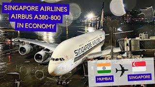 TRIP REPORT | Singapore Airlines Airbus A380-800 (Economy) | Mumbai - Singapore