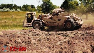 U.S. Military Heavy Equipment is a Making Soccer Field Construction