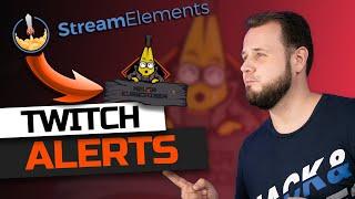 TWITCH ALERTS für Follower, Subscriber, Donation mit StreamElements und OBS