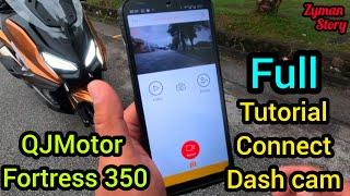 Full Tutorial Connect Dash Cam QJMotor Fortress 350 to Android Handphone. #qjmotor #automobile
