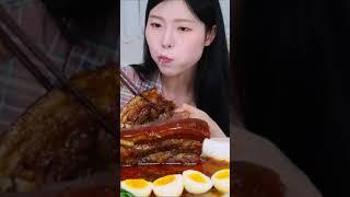 ASMR MUKBANG KOREAN SPICY THICK PORK MEAT  INSTA- antakookpa #spicykoreanfood #asmr #haefoodie #m