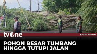 Sidoarjo Diterpa Cuaca Ekstrem, Pohon di Pinggir Jalan Tumbang | Kabar Hari Ini tvOne