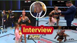 Mackenzie Dern Octagon Interview | UFC Vegas 101 Today Zakria sports