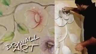  Amazing Art Work ...! How to make Bas- Relief Sculpture at Home ... Easy Way to Make Flowers