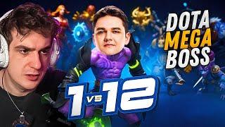 ЭВЕЛОН ШОУ МАТЧ ЯТОРО ПРОТИВ 12 ПОДПИСЧИКОВ В DOTA MEGA BOSS!