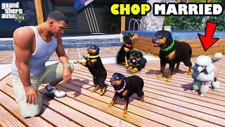 Franklin Found Chop's Secret Marriage And Puppies In GTA 5 | SHINCHAN and CHOP