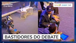 Boulos e Marçal trocam provocações nos bastidores de debate: "Babaca de internet"