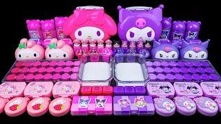  MY MELODY vs KUROMI SLIME  30 Minutes Satisfying Slime Mixing, with Glitter | Tana Slime ASMR