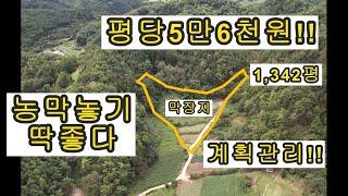 13번) 평당 6만원도 안되는 막장지 싼땅(전) 조용한 농막터 주말농장지 계획관리지역!! 충북 단양군 영춘면 #시골싼땅매매