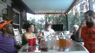 Moonshine Rednecks sitting 'round the table
