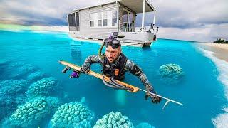 14 Day House Boat Survival.. Spearfishing the REEF!! (loaded with fish)