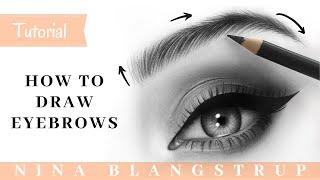 How to Draw Eyebrows │Step by Step Tutorial│For Beginners