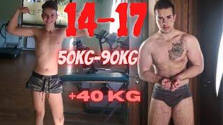 14-17 Natural Body Transformation 40Kg Bulk / Моята трансформация