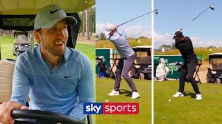 Harry Kane vs Tommy Fleetwood in must watch 3 hole golf challenge!