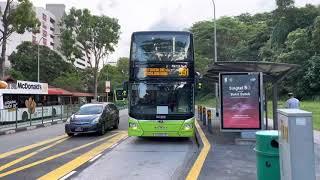 SMRT Buses MAN ND323F A95 (Batch 4) SG6007E on Service 991 departing Bus Stop 43409