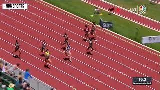 Abby Steiner Storms back to Capture US National 200 meter Championship (21.77)  #TheSteinerShow 