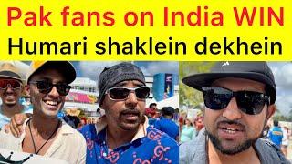 India win  Pakistani fans still upset about their team | Humari shaklein dekhein Kia hogya hum ko