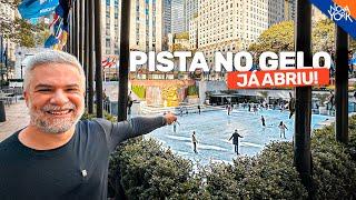 JÁ ABRIU! A pista no gelo do Rockefeller Center em Nova York 2024