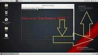 How to set host name in RHEL 7 | hostname command in redhat | centos