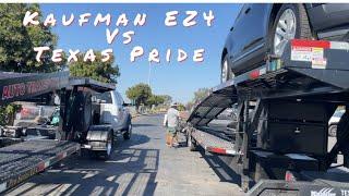 4 car Texas Pride Vs Kaufman Ez4 car trailer.