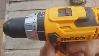 Ingco impact drill cordless UNBOXING demo testing CIDLI2003