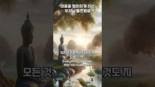 삶을 바꾸는 행동의 힘  #부처핸접 #buddahandsup #좋은말씀