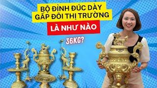 Báo giá bộ ngũ sự đỉnh đồng nặng 36kg, tặng ngay 1 mâm bồng cao cấp duy nhất trong tháng này
