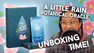 My first Botanical Oracle Deck ( A Little Rain Unboxing + Walkthrough)