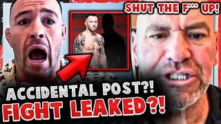 Colby Covington's NEXT FIGHT LEAKED ACCIDENTALLY!? Dana White RAGES on LIVE! UFC 306