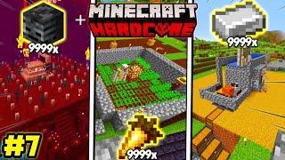 Minecraft HARDCORE #7 - MAKING *BEST AUTOFARMS* THAT I NEED!!