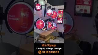 Get Sign Board Lollipop Flange For your business | Slim Signage