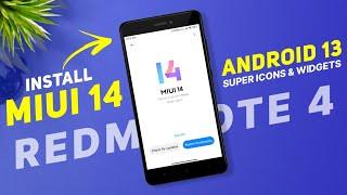 Install MIUI 14 On Redmi Note 4 | Android 13 | How To Repartiton | Full Installation Guide