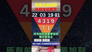 【生命密碼】學習生命密碼 計算生命數字【郭樂福測軌道】