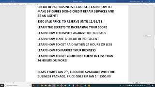 HURRY! LAST CHANCE TO CANCEL YR MORTGAGE, CREDIT REPAIR DISCOUNTS, CLASSES NOW AVAILABLE