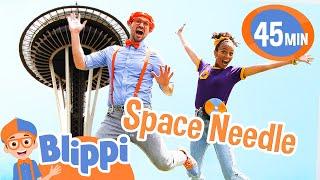 Blippi and Meekah Jump and Play in Seattle! Travel Videos for Kids