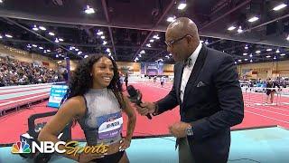 Alaysha Johnson outlasts Tonea Marshall to win 60m hurdles at USATF Indoor Champ. | NBC Sports