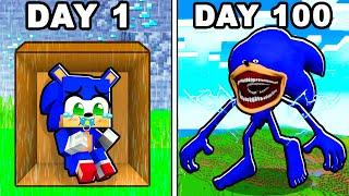 100 DAYS as SHIN SONIC in Minecraft!