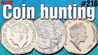 50p Coin Hunting - Live #216