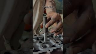 How to engine head Valve guide adjust #shorts #valve  #mechanic #skills #shortsvideo