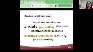 Fostering Self Advocacy Skills for Students with LDs