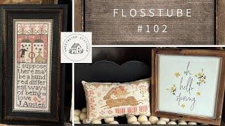 Flosstube #102 - A Finish, a WIP and Market Haul - Sweetwater Stitcher