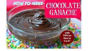 SweetNSpicyLiving Recipe (EP # 03) - How To Make Chocolate Ganache and Tips on How to Use